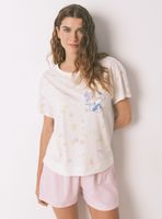 Pijama Corto Algodón y Snoopy