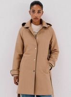 Gabardina Satinada Capucha Desmontable