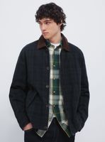 Parka Cuadros Cuello Pana