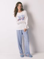 Pijama Largo Algodón Harry Potter Marfil