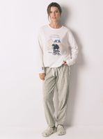 Pijama Camisero Largo Algodón Snoopy