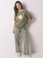 Pijama Largo Algodón Smiley