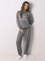 Pijama Largo Punto Suave Mickey