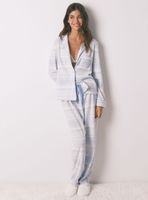 Pijama Largo Camisero Polar Cenefa