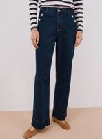 Pantalón Palazzo Botones Color