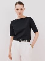 Polera Básica Escote Barco