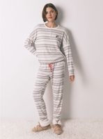 Pijama Largo Punto Cálido Suave Cenfas Mickey