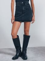 Falda Corta Vaquera Tachas