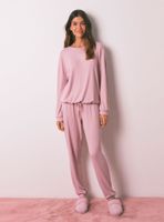 Pijama Largo Vecina Rubia Punto Cálido Soft