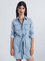 Vestido Vaquero Camisero Tachas