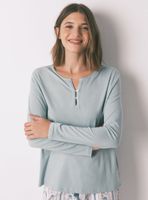 Camiseta Manga Larga Caída Algodón