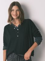 Camiseta Manga Larga Textura Waffle