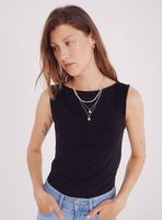 Polera Escote Barca Algodón