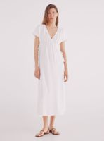 Vestido Midi Bordado Suizo Circular