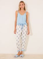 Pijama Capri Algodón Paisley Color