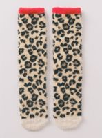 Calcetín Largo Snoopy Pelo Print Leopardo