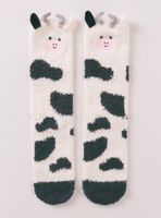 Calcetín Largos Pelo Print Vaca 3D