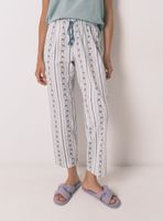 Pantalón Largo Carrot Algodón Cenefas