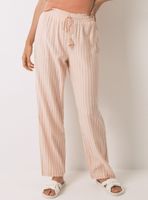 Pantalón Largo Franela Rayas Naranja