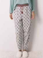 Pantalón Largo Algodón Estampado Flores
