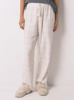 Pantalón Largo Franela Print Cuadros