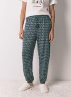 Pantalón Largo Punto Ante Estampado Corazones