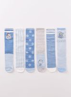 Pack 6 Calcetín Largos Algodón Snoopy