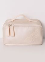 Neceser Pequeño Rubber Marfil Metalizado