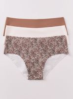 Pack 3 Calzón Ancha Animal Print Kaki