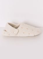 Pantuflas Casa Corderito Blanco Brillo