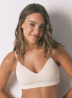 Top sin Costuras Natural Animal Print Beige