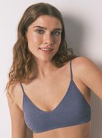 Top Canalé Seamless Lila Lurex