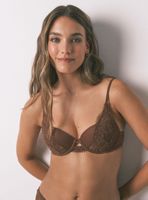 Sostén Triangular Natural Encaje Multicolor