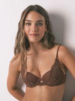 Sostén Clásico Beautiful Encaje Café