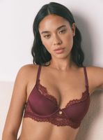 Sostén Gorgeous Push-Up Encaje Blondita Vino
