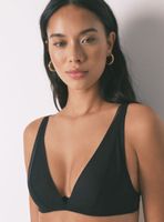 Sostén Halter Tul Negro Cierre Especial