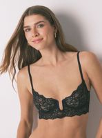 Sostén Pretty Aro Encaje Negro