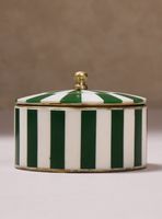 Caja Rayas Verde 10x10x6 cm