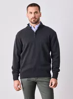 Sweater Doble Tela Grueso Medio Cierre