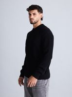 Sweater Cuello Redondo Punto Cuadros