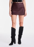 Falda Skort con Hebillas Metálicas