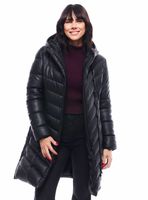 Parka Acolchada con Aberturas Laterales