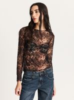 Polera Transparente Animal Print