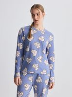 Pijama Largo Full Estampado Tacto Peach