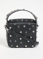 Cartera Tipo Bandolera Mini Tachas y Ojetillos