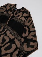 Poncho Tipo Chal Animal Print
