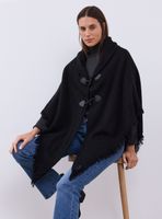 Poncho Tipo Chal con Pasadores