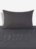 Sábanas 1.5 Plazas 180 Hilos Lisa Charcoal