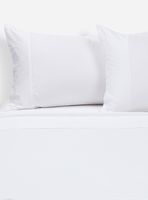 Sábana 2 Plazas 300 Hilos Lisa Blanca