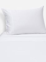 Juego de Sábanas 300 Hilos 1.5 Plazas Lisa Blanca